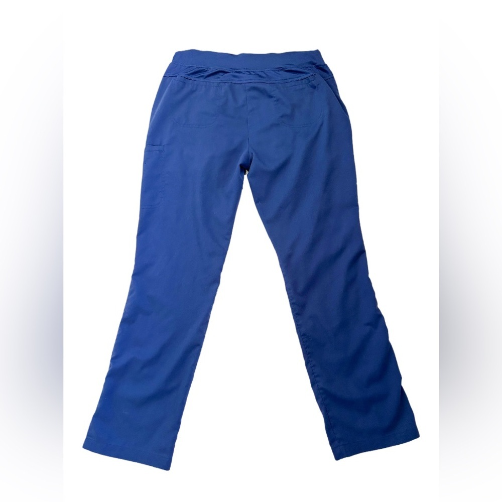 Greys Anatomy By Barco Woman’s Medium Active Blue V-Neck Scrub Top & Bottoms - Picture 14 of 15